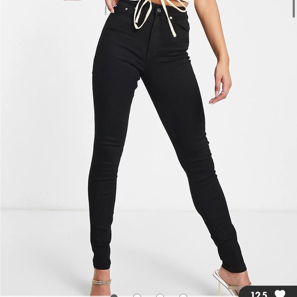 ASOS Jeans Asos Design Tall Skinny Jeans In Clean Black Poshmark